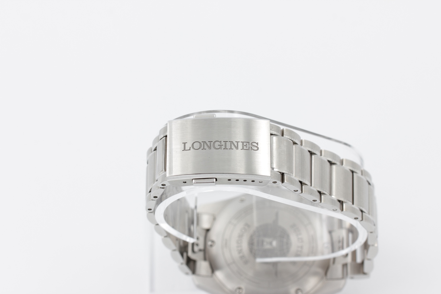 Longines Spirit Zulu Time ref. L3.812.4.63.6 — clasp view