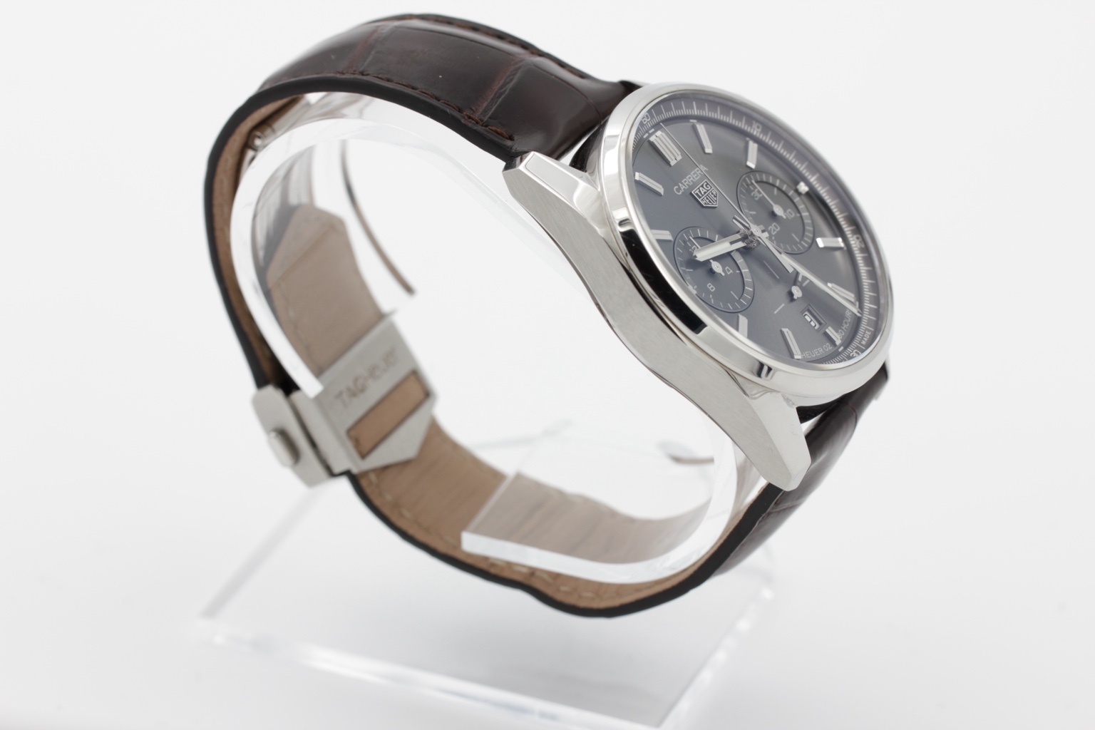 TAG Heuer Carrera Chronograph ref. CBN2012.FC6483 — case-side view
