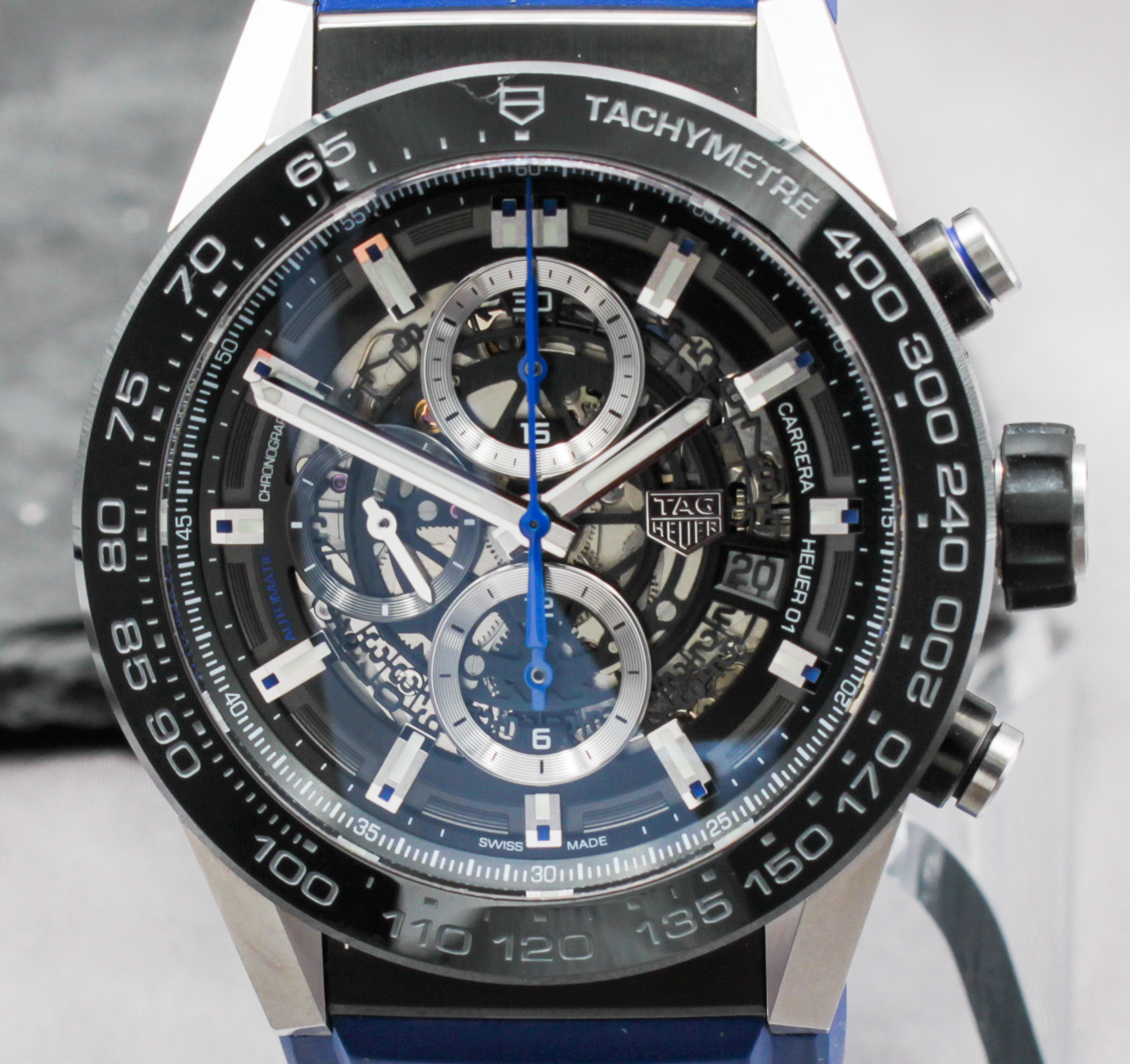 TAG Heuer Carrera Calibre HEUER 01 ref. CAR2A1T.FT6052 — dial view