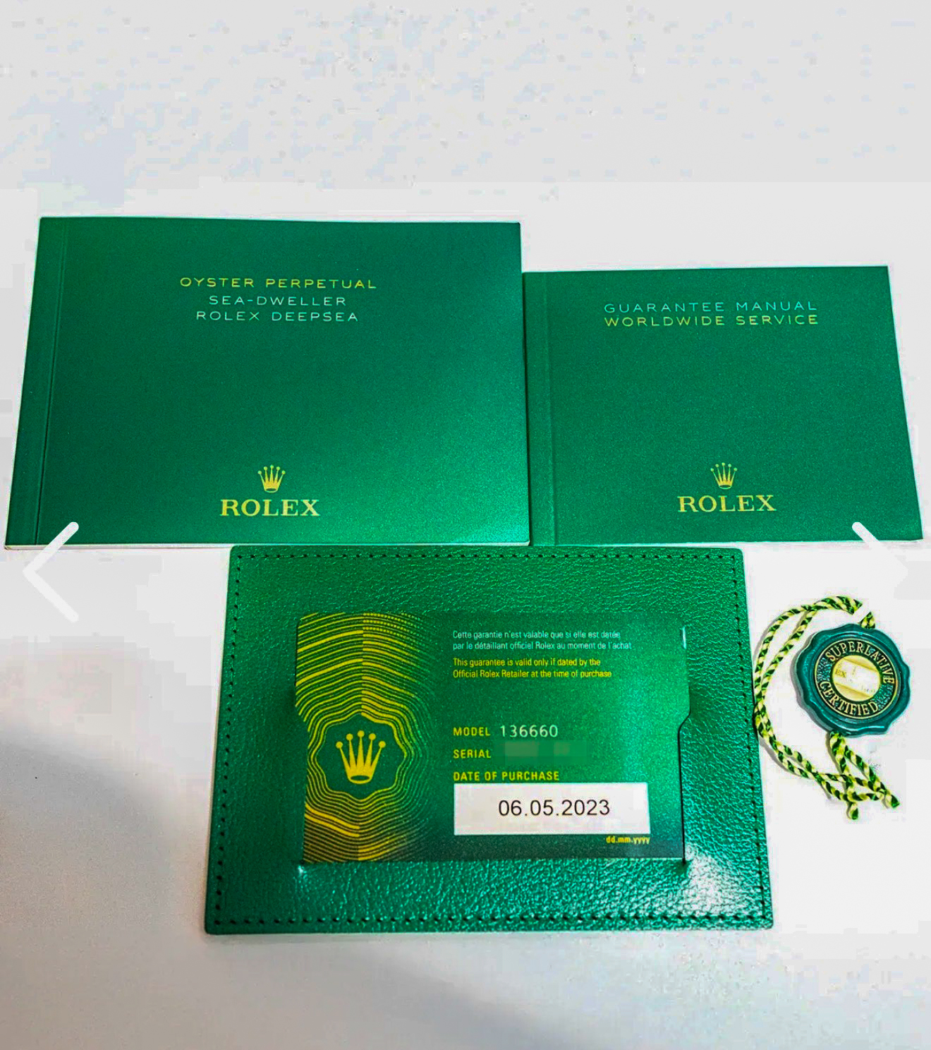 Rolex Deepsea Sea-Dweller D-Blue / James Cameron ref. 136660 — actual watch photograph