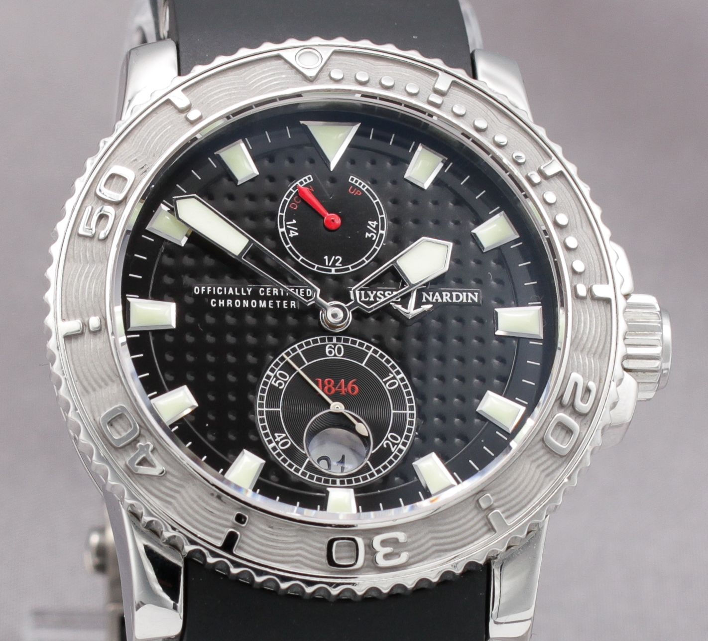 Ulysse Nardin Maxi Marine Diver ref. 263-33/92 — dial view